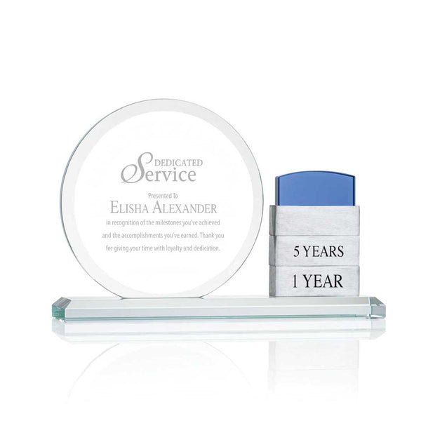 Stacked Achievement Perpetual Trophy - Blue