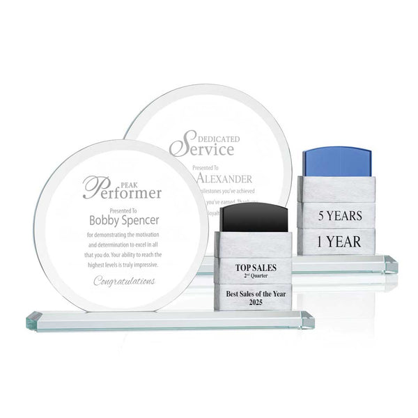 Stacked Achievement Perpetual Trophy - Black