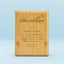 Bamboo Beveled Engraved Plaque - Portrait