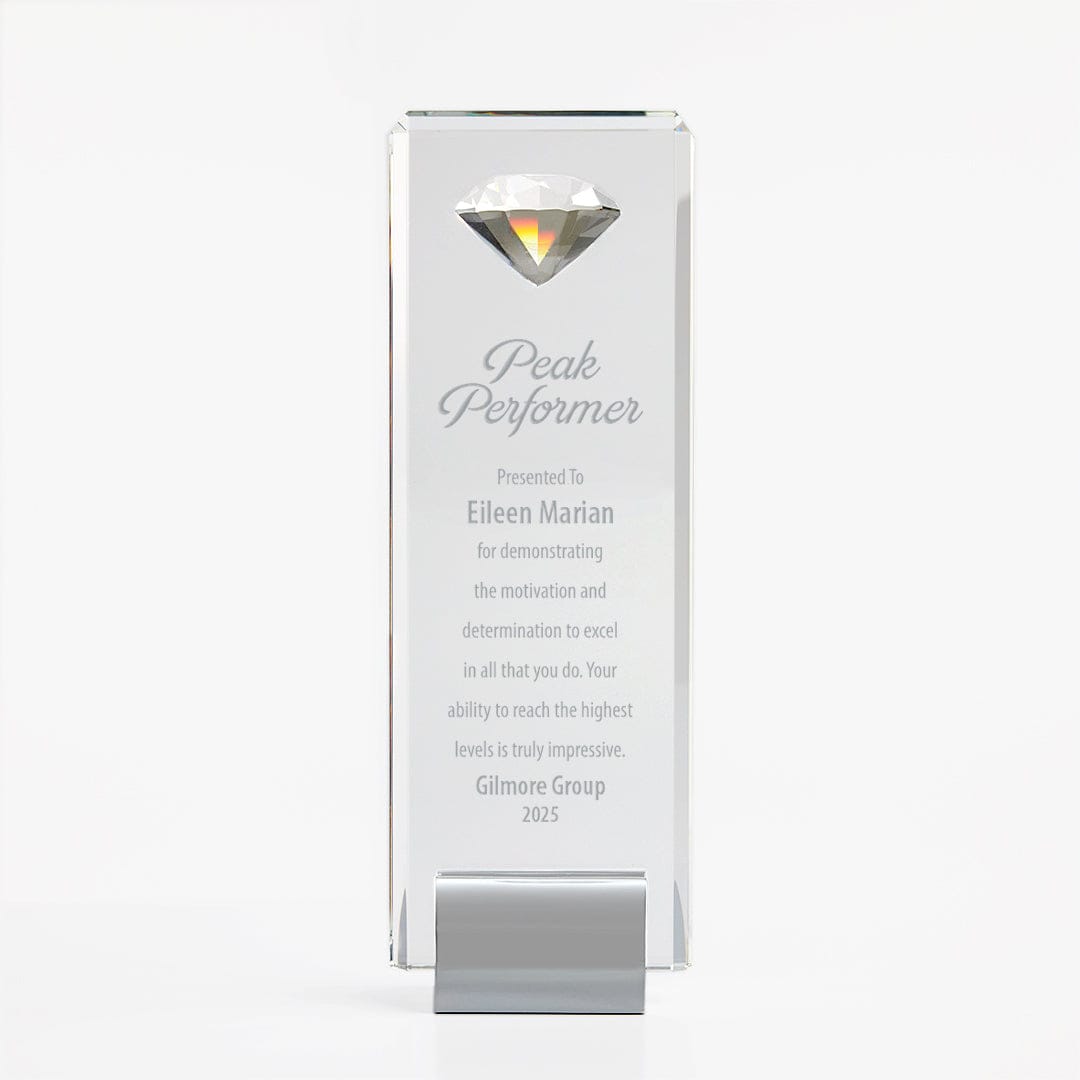 Diamond Summit Crystal Trophy - Baudville