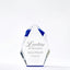 Executive Beveled Crystal Trophy - Blue Peak - Small