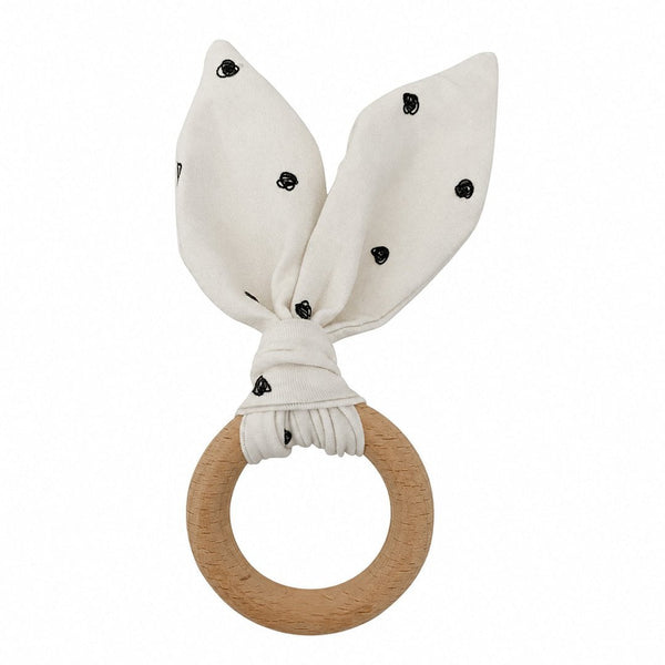 Woodland Bunny Teether, customizable branded home & garden > linens & bedding > bedding > blankets, front view