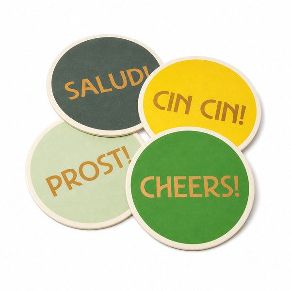 Global Cheers Coaster Set-4PK