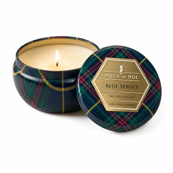 Plaid & Pine Glow Candle