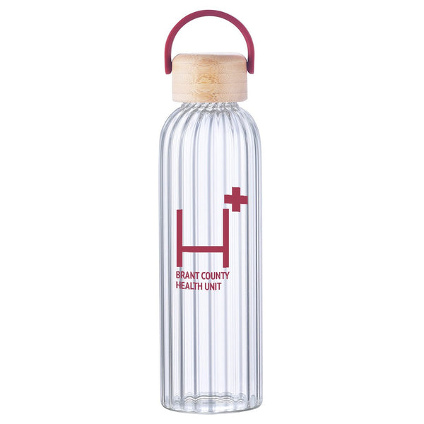 PureGroove Glass Water Bottle, customizable branded home & garden > kitchen & dining > food & beverage carriers > water bottl