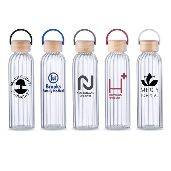 PureGroove Glass Water Bottle, customizable branded home & garden > kitchen & dining > food & beverage carriers > water bottl