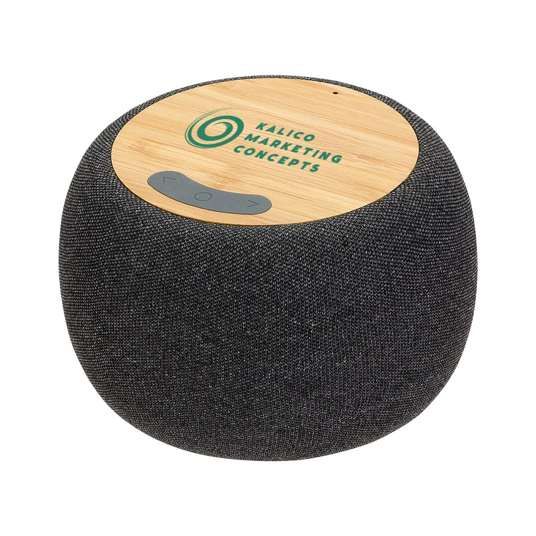 Add Your Logo: Bamboo Boost Wireless Speaker and Charger - Baudville