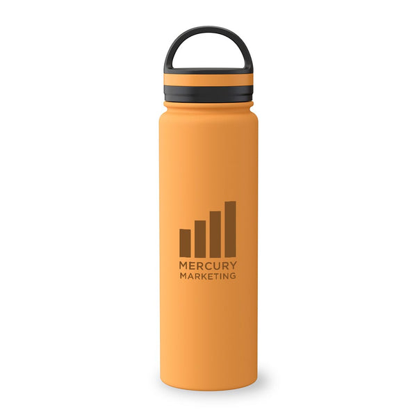 Add Your Logo: Colorburst Soft Touch 34 oz Stainless Bottle