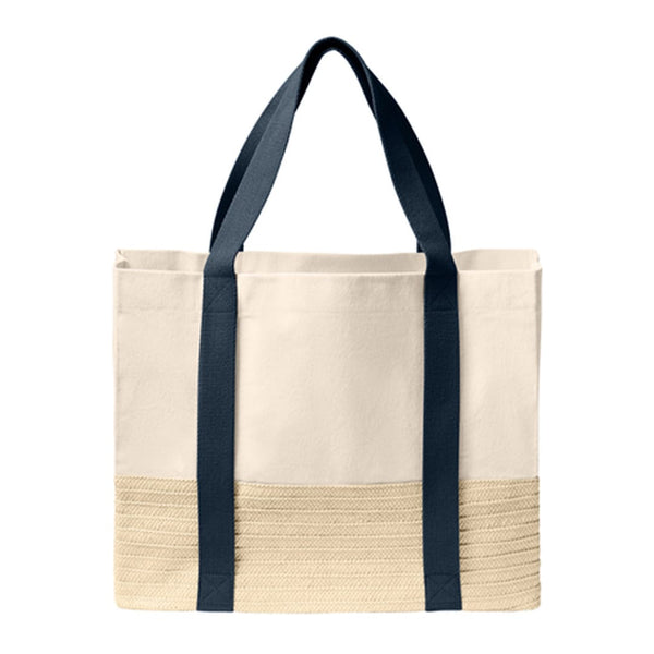 Add Your Logo: Sea & Straw Tote Bag