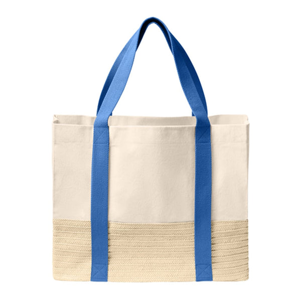 Add Your Logo: Sea & Straw Tote Bag