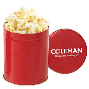 Add Your Logo:  Gourmet Popcorn Tin