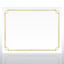 Foil-Stamped Certificate Paper - Border Lines - White