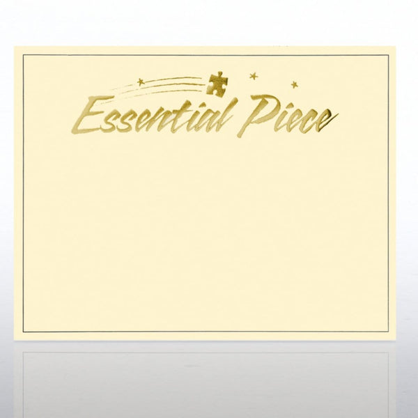 Foil Certificate Paper - Essential Piece - Cream w/ Gold