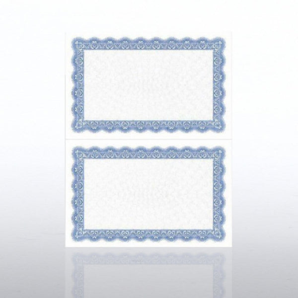 Certificate Paper - Official - Half-Size - Royal Blue
