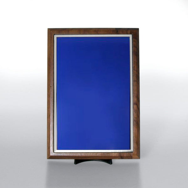 Prestigious Award Plaque - Half-Size - Blue w/ Silver