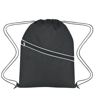 Add Your Logo: Split Side of Things Drawstring Backpack