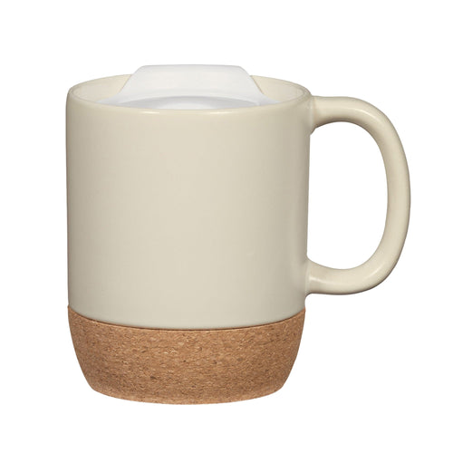24 oz. Travel Mug with Cork Base and Handle - Brilliant Promos