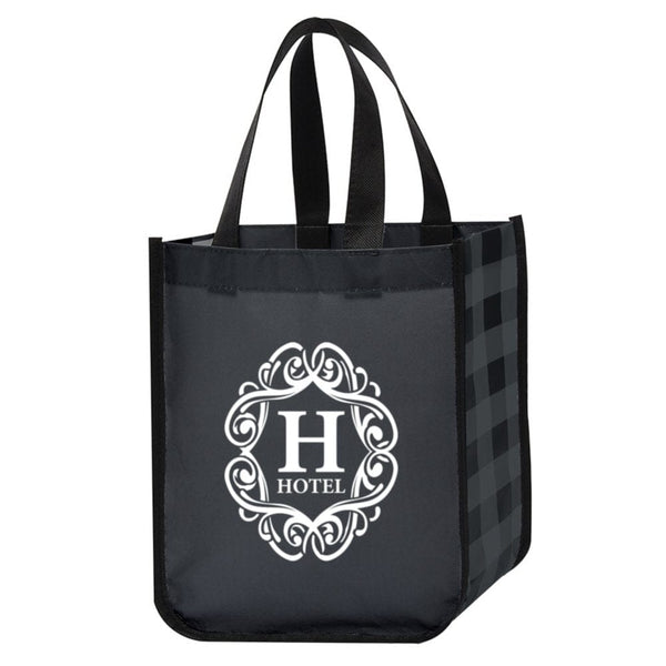 Add Your Logo: Perfectly Plaid Tote Bag