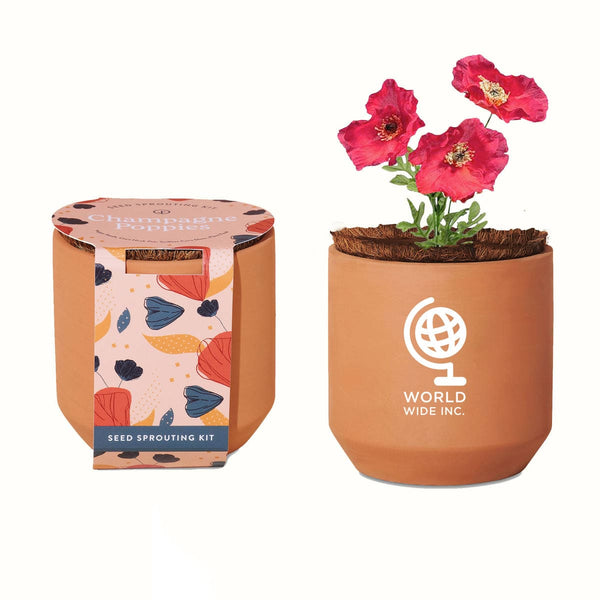 Add Your Logo: Modern Sprout® Tiny Terracotta Grow Kit