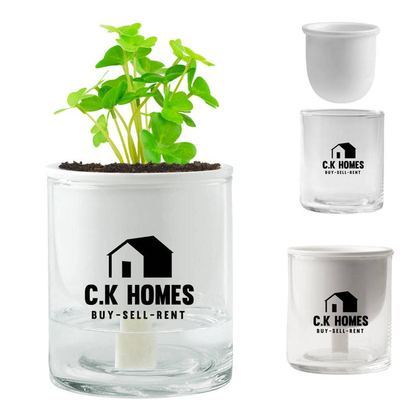 Add Your Logo: Self-Watering Planter