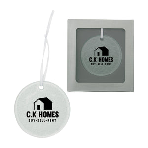 Add Your Logo: Hammered Glass Ornament