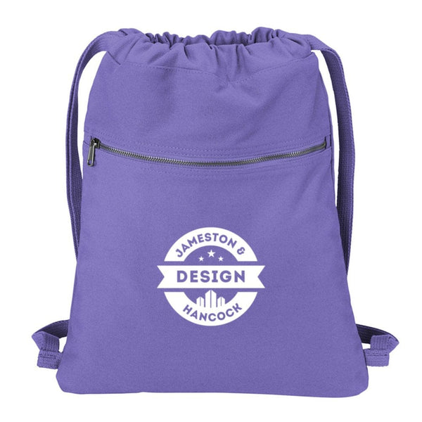 Add Your Logo: Washed Cotton Cinch Sack
