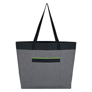 Add Your Logo: High End Heathered Tote Bag