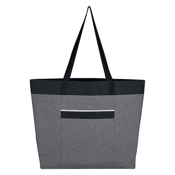 Add Your Logo: High End Heathered Tote Bag