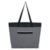 Add Your Logo: High End Heathered Tote Bag