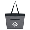 Add Your Logo: High End Heathered Tote Bag