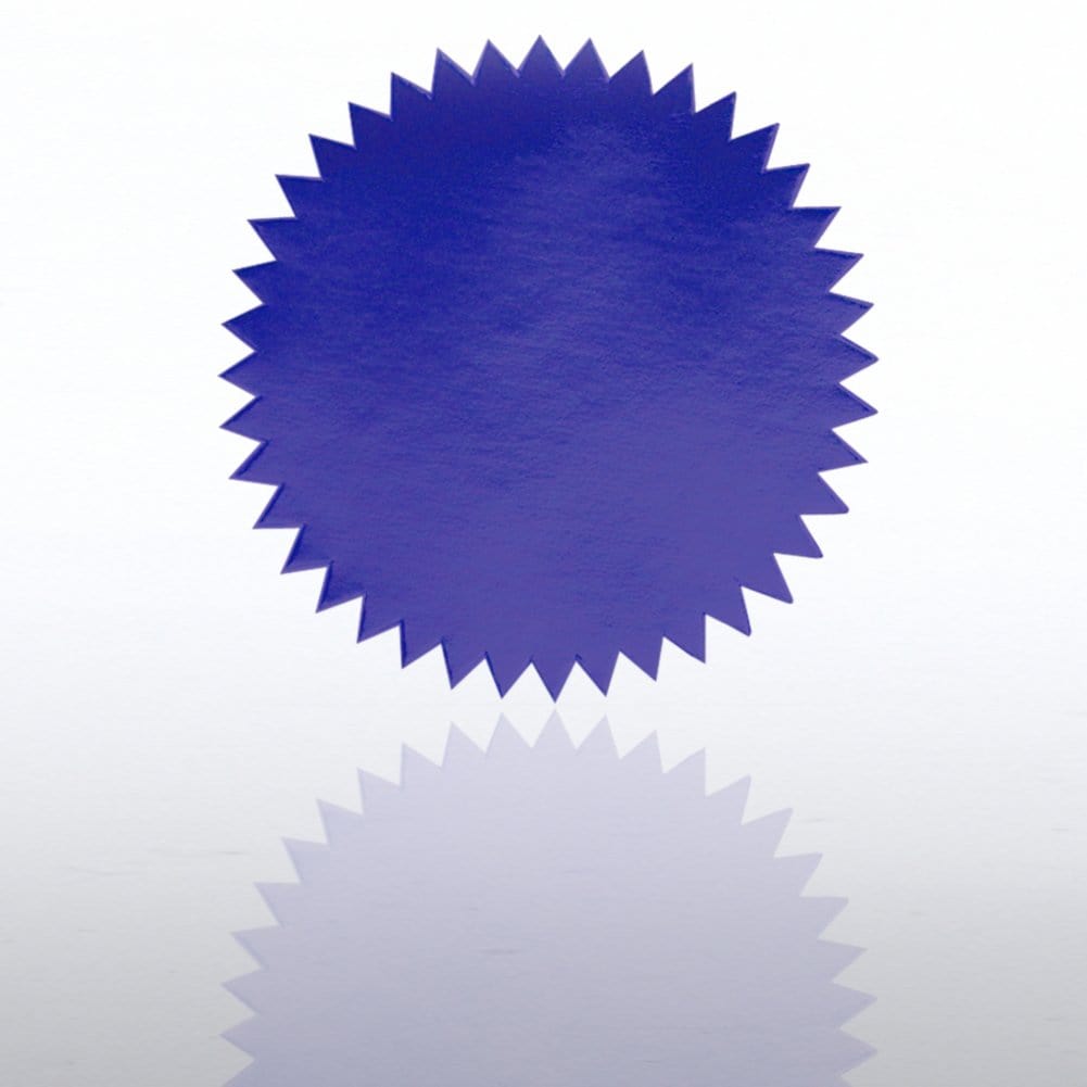 Blank Certificate Seal - Blue
