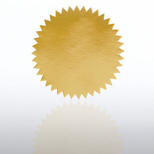 Blank Certificate Seal - Gold