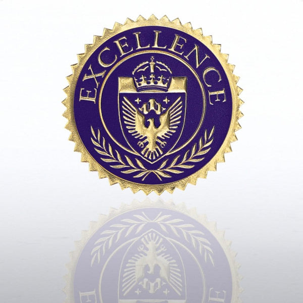 Certificate Seal - Excellence Shield - Blue/Gold