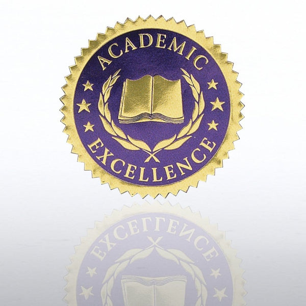Certificate Seal - Academic Excellence - Blue/Gold