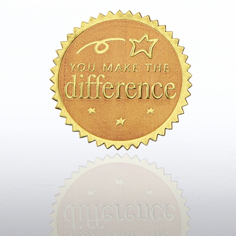 Certificate Seal - You Make the Difference - Gold