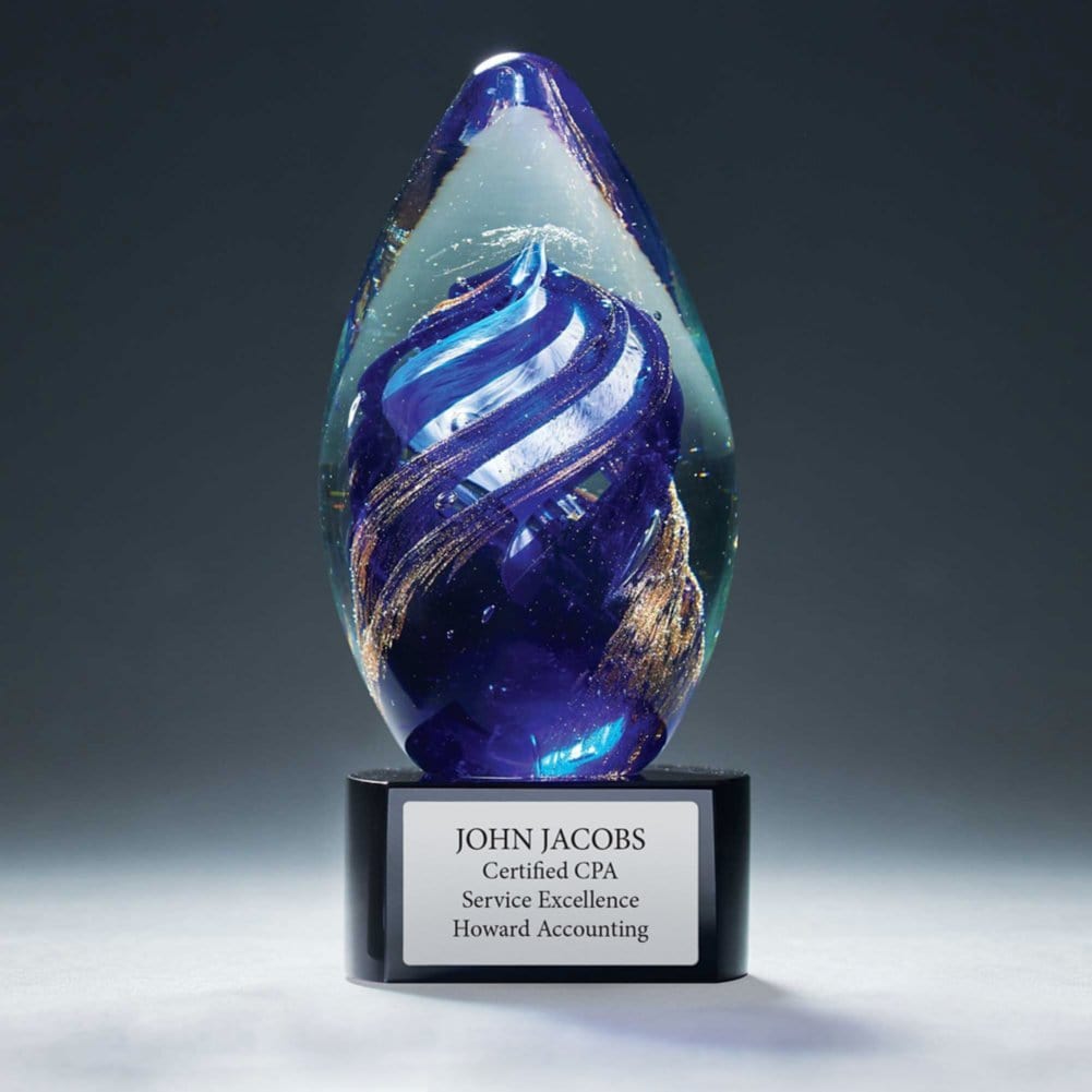 Art Glass Award Trophy
