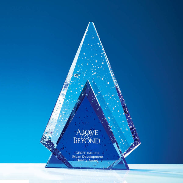 Glistening Praise Crystal Award - Peak