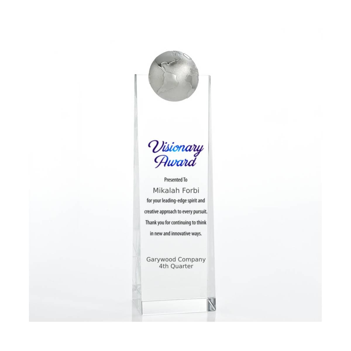 Limitless Collection: Crystalline Tower Trophies - Globe