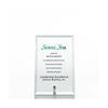 Limitless Collection: Mini Glass Award Plaque - Clear
