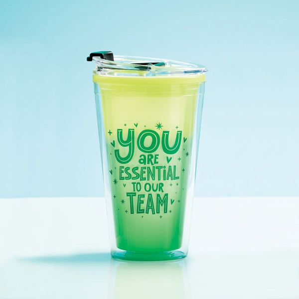 Vibrant Color Changing Travel Tumbler - Essential To Our Team
