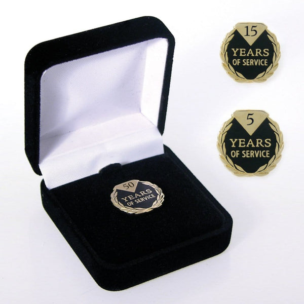 Anniversary Lapel Pin - Diamond Laurels