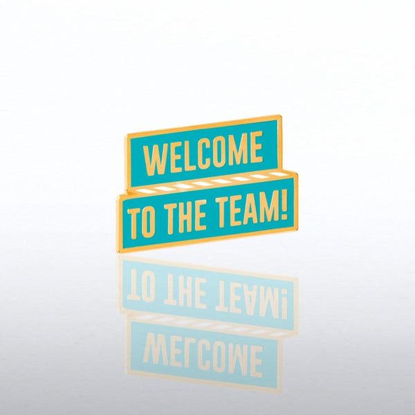 Lapel Pin - Welcome to The Team Banner