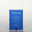 Mini Glass Award Plaque - Blue