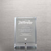 Mini Glass Award Plaque - Clear