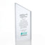 Frosted Acrylic Trophy - Slanted Rectangle - Full Color