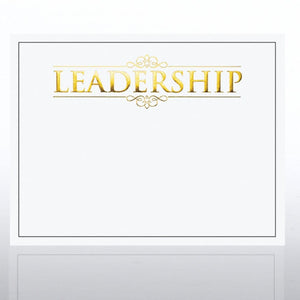 Foil Certificate Paper - Leadership - White