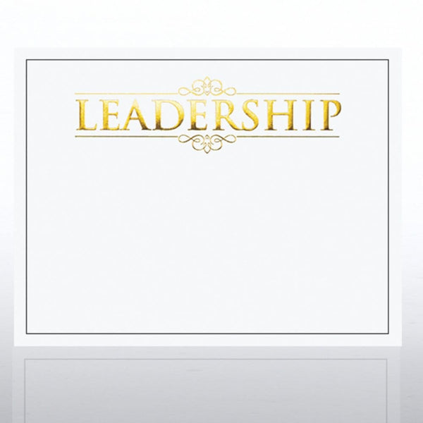 Foil Certificate Paper - Leadership - White