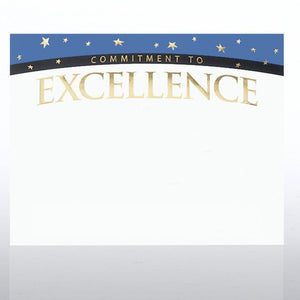 Foil Certificate Paper - Commitment to Excellence