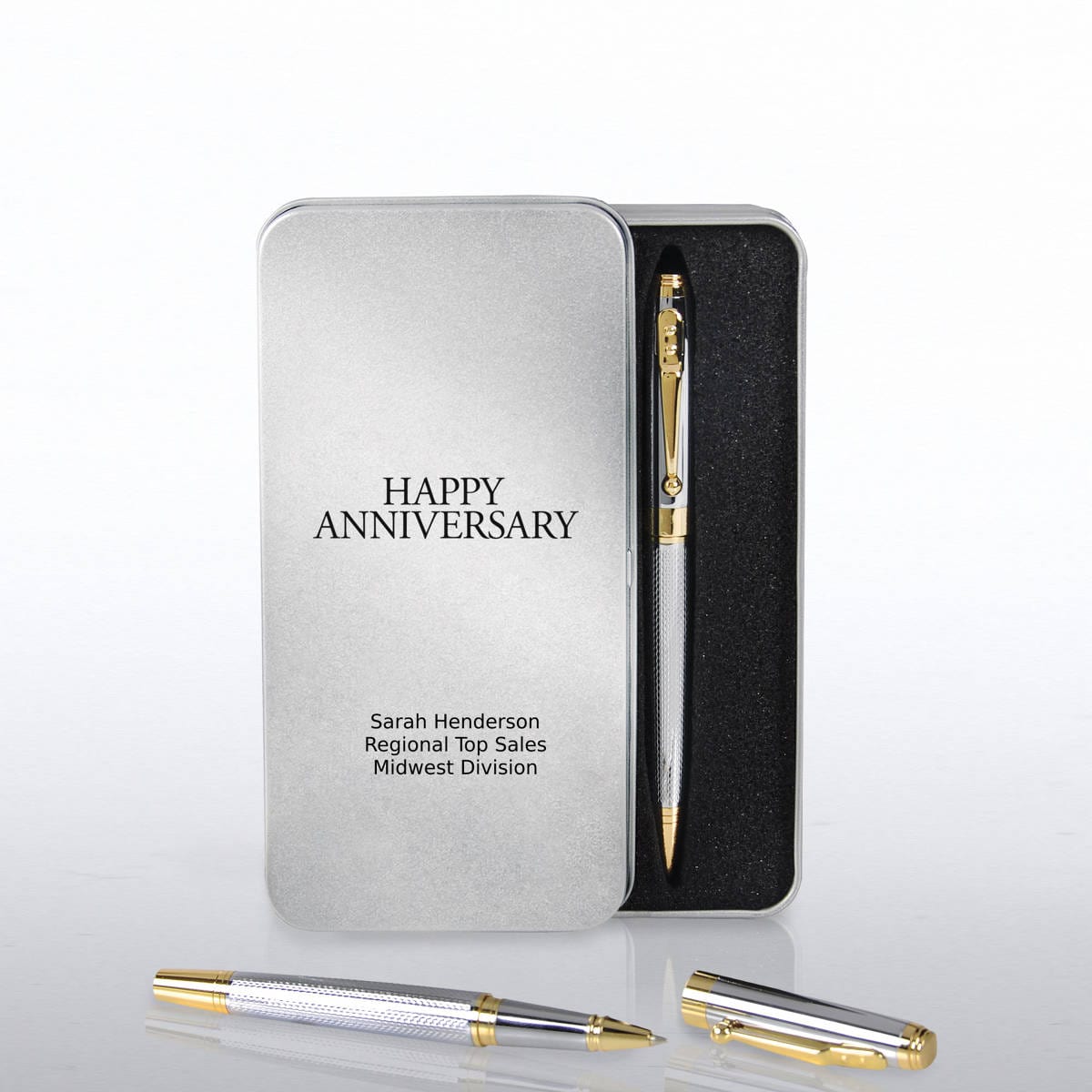 Silver and Gold Executive Pen Set