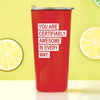 Road Trip Travel Mug - You Are Certifiably Awesome